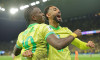 Arena Corinthians Vinicius Jr. of Brazil celebrates his goal with Matheus Cunha during the match between Brazil and Paraguay, for the 16th round of the South American qualifiers for the 2026 FIFA World Cup, at Arena Corinthians this Tuesday 10. 30761 (Heu
