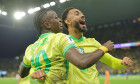 Arena Corinthians Vinicius Jr. of Brazil celebrates his goal with Matheus Cunha during the match between Brazil and Paraguay, for the 16th round of the South American qualifiers for the 2026 FIFA World Cup, at Arena Corinthians this Tuesday 10. 30761 (Heu