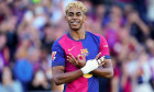 Barcelona, Spain. 18th May, 2025. Lamine Yamal of FC Barcelona celebrates the 1-1 during the La Liga EA Sports match between FC Barcelona and Villarreal CF played at Lluis Companys Stadium on 18 May 2025 in Barcelona, Spain. (Photo by Sergio Ruiz/Imago) C