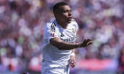 Kylian Mbappe of Real Madrid celebrates a goal during the Spanish championship La Liga football match between FC Barcelona and Real Madrid CF on 11 May 2025 at Estadio Olimpico Lluis Companys in Barcelona, Spain