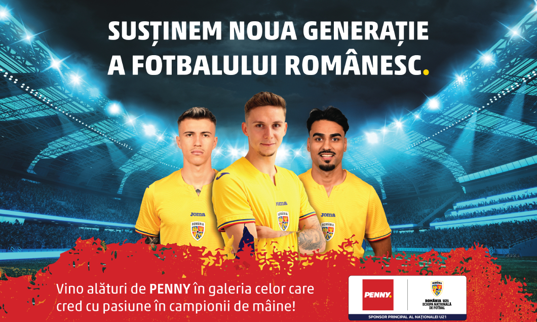 Hai, România! PENNY te invită să-i susții pe tinerii ”Tricolori” la meciul cu Spania