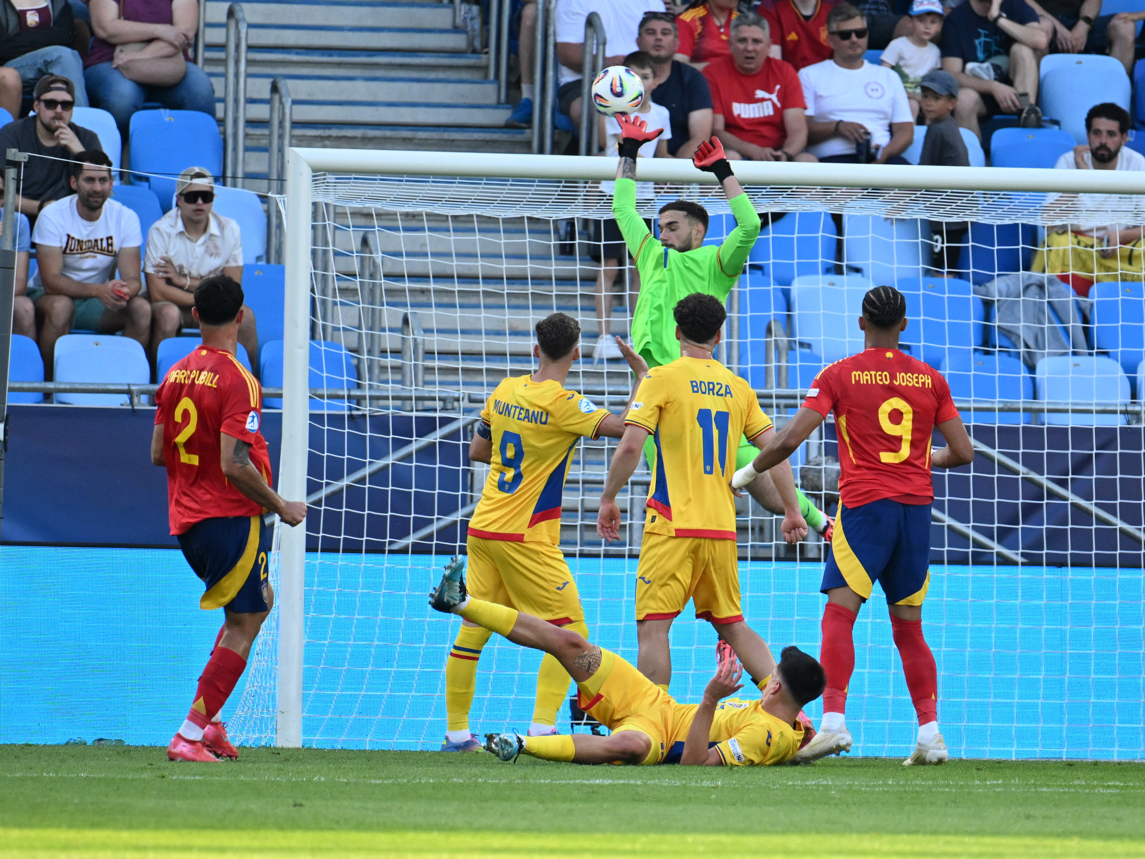 Spania U21 - România U21 2-1. Ibericii au produs ”remontada” în 3 minute. Blănuță, eliminat în minutul 84
