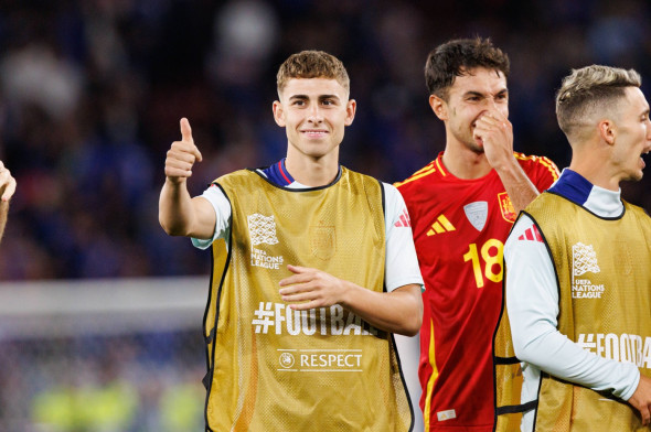 UEFA Nations League 2025 semifinal game between national teams of Spain and France