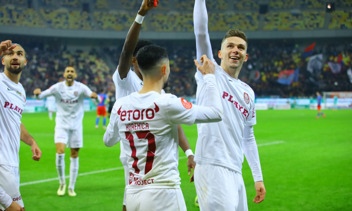 FCSB-CFR Cluj, Superliga Romaniei, etapa a-24-a, Louis Munteanu marcheaza pentru CFR CLUJ
