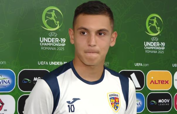 Ionuț Cercel, impecabil și la microfon! Ce a spus jucătorul FCSB-ului, după România - Danemarca