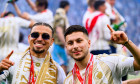 FCK vinder og bliver Danmarks Mester 2025. 11 (FCK) - Jordan Larsson, 40 (FCK) - Roony Bardghji. Superliga - Mesterskabsspillet: FC København mod FC