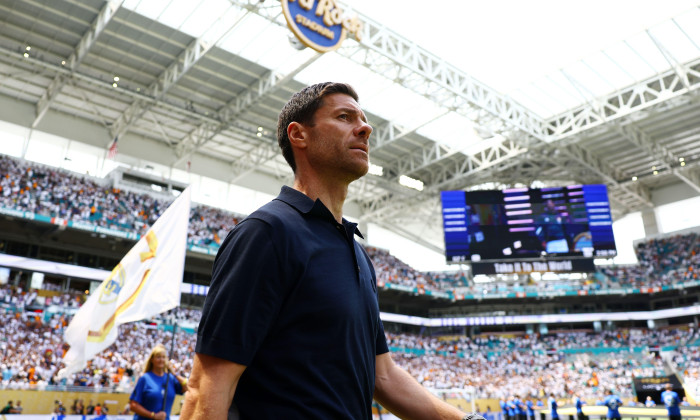 Miami Gardens, USA. 18th June, 2025. Xabi Alonso manager of Real Madrid during the Real Madrid vs Al Hilal FIFA Club World Cup match at Hard Rock Stadium, Miami Gardens. Picture credit should read: David Klein/Sportimage Credit: Sportimage Ltd/Alamy Live
