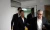 Polish soccer player Robert Lewandowski of FC Barcelona leaves court in Warsaw