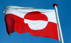 Drapeau du Groenland (avec les symboles soleil et glace) / Photo, 2011