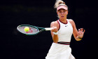 Jaqueline Cristian in action against Olivia Gadecki during qualifying for the Rothesay Open at the Lexus Nottingham Tennis Centre, Nottingham. Picture date: Saturday June 14, 2025.