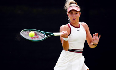 Jaqueline Cristian in action against Olivia Gadecki during qualifying for the Rothesay Open at the Lexus Nottingham Tennis Centre, Nottingham. Picture date: Saturday June 14, 2025.