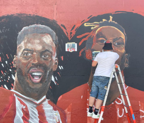 Athletic Bilbao i-a refăcut muralul lui Nico Williams, dar fanii au avut alt plan! Gestul prompt al bascilor