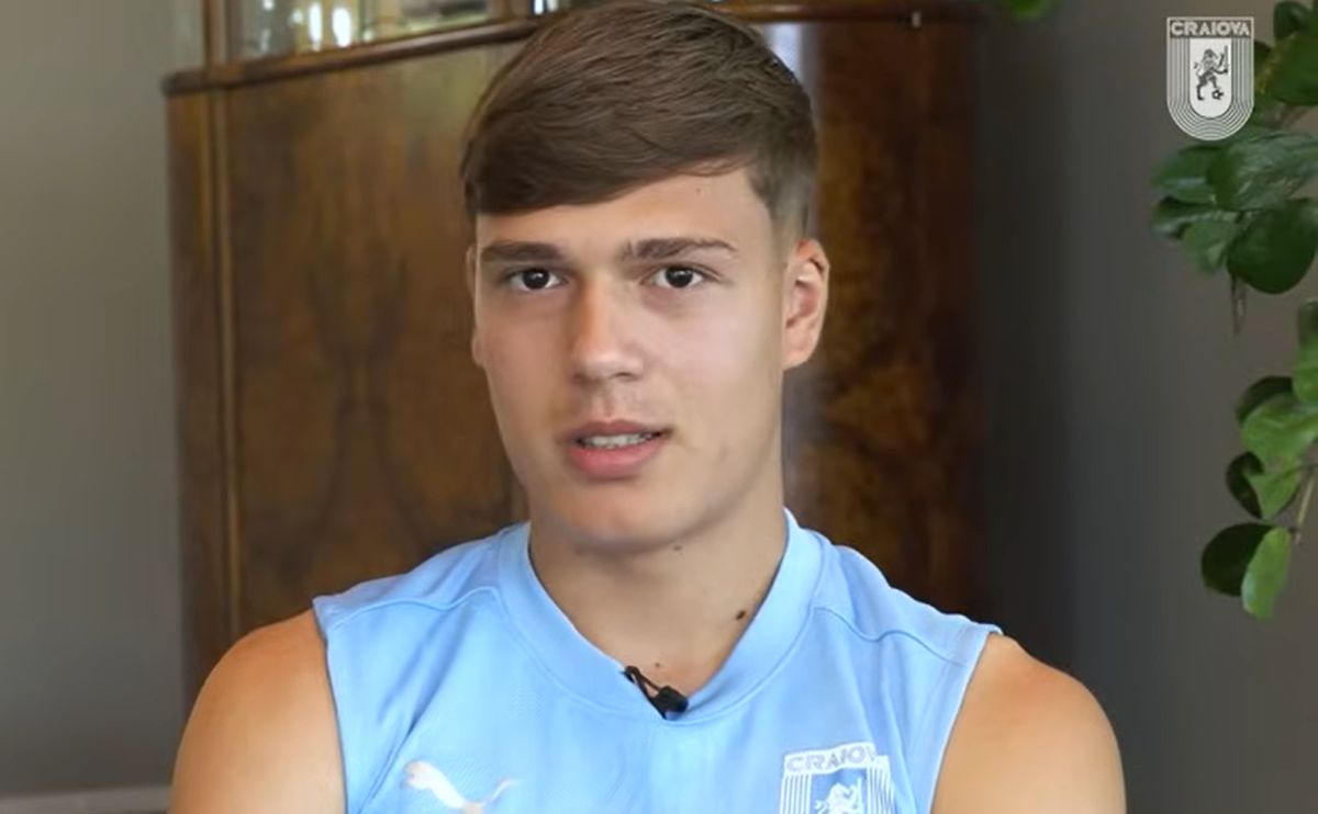 Luca Băsceanu, primele impresii după transferul la Universitatea Craiova: ”Rădoi aduce altceva față de Hagi”