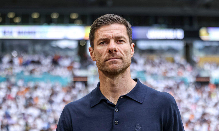 Orlando,United States of America,July 1st,2025: Real Madrid CF coach Xabi Alonso looks on during the FIFA Club World Cup Round of 16, match between Real Madrid CF vs Juventus FC at Hard Rock Stadium on July 1st,2025 (João Bravo / SPP)