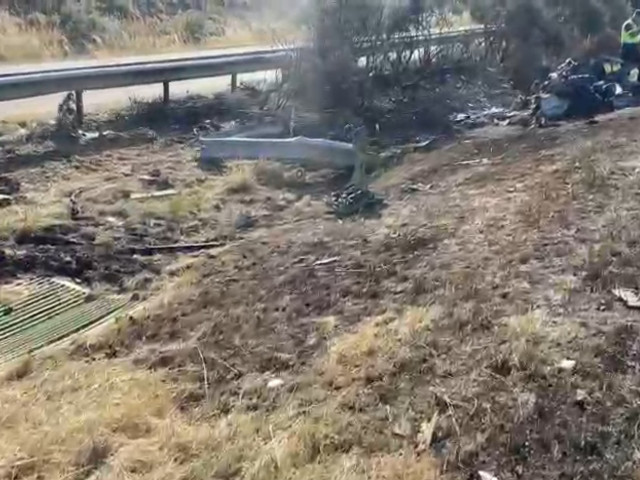 Primele imagini de la locul accidentului în care a murit Diogo Jota. Automobilul Lamborghini, de nerecunoscut
