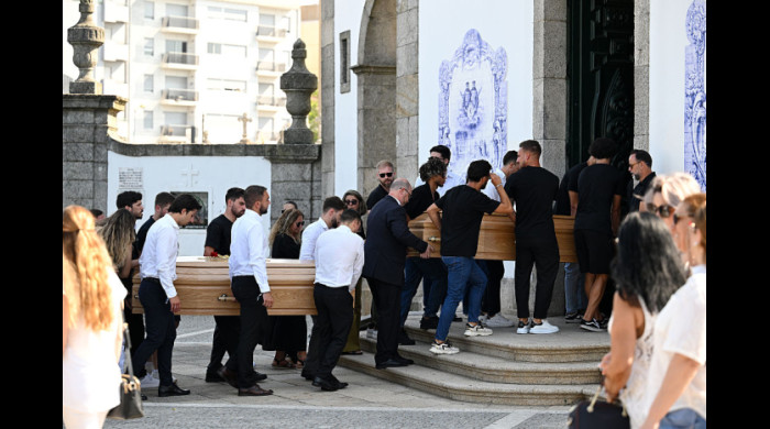 Sicriele lui Diogo Jota și Andre Silva (fratele mai mic) / Foto: Profimedia