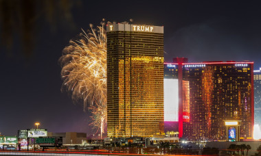 4th Of July Fireworks At Trump Tower In Las Vegas, Nevada, United States - 04 Jul 2025