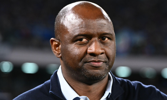 Patrick Vieira head coach of Genoa looks on during the Serie A match between SSC Napoli and Genoa at Diego Armando Maradona Stadium in Naples, Italy o
