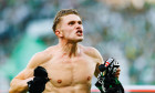 Viktor Gyokeres seen. celebrating after scoring goal during Liga Portugal game between teams of Sporting CP and Vitoria SC at Estadio Jose Alvalade (