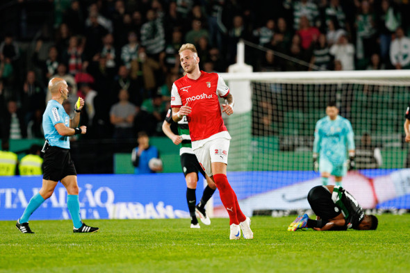 Liga Portugal game between teams of Sporting CP and SC Braga at Estadio Jose Alvalade