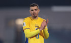 Serravalle, Italy. 24th Mar, 2025. Denis Ciobotariu of Romania applauds the fans following the final whistle of the UEFA European Championship Qualifying match at San Marino Stadium, Serravalle. Picture credit should read: Jonathan Moscrop/Sportimage Cred
