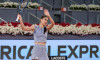 Madrid, Spain. 04th May, 2025. Tennis, Mutua Madrid Open tennis WTA, Double Match, Final, Sorana Cirstea (ROU) and Anna Kalinskaya Vs Elise Mertens (BEL) and Veronika Kudermetova. Credit: EnriquePSans/Alamy Live News