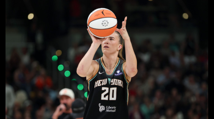 Sabrina Ionescu a câştigat concursul de aruncări de la 3 puncte din cadrul All-Star Game WNBA / Foto: Profimedia