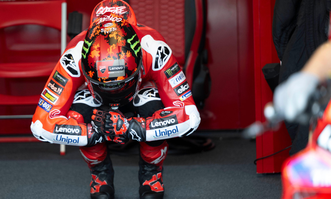 BAGNAIA Francesco (ita), Ducati Lenovo Team, Desmosedici GP25, portrait during the 2025 MotoGP Tissot Grand Prix of Czechia, at Brno, from July 18 to 20, in Czech Republic - Photo Studio Milagro / DPPI