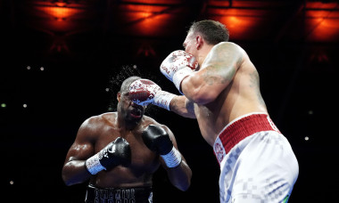 Oleksandr Usyk and Daniel Dubois (left) in action during their IBF, IBO, WBC and WBO World heavyweight bout at Wembley Stadium, London. Picture date: Saturday July 19, 2025.