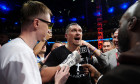 Oleksandr Usyk speaks to the media after winning their IBF, IBO, WBC and WBO World heavyweight bout against Daniel Dubois at Wembley Stadium, London. Picture date: Saturday July 19, 2025.