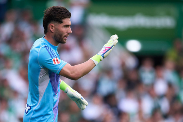 Luca Zidane of Granada FC looks on during the LaLiga Hypermotion match between Real Racing Club and Granada CF at Campos de Sport El Sardinero on June