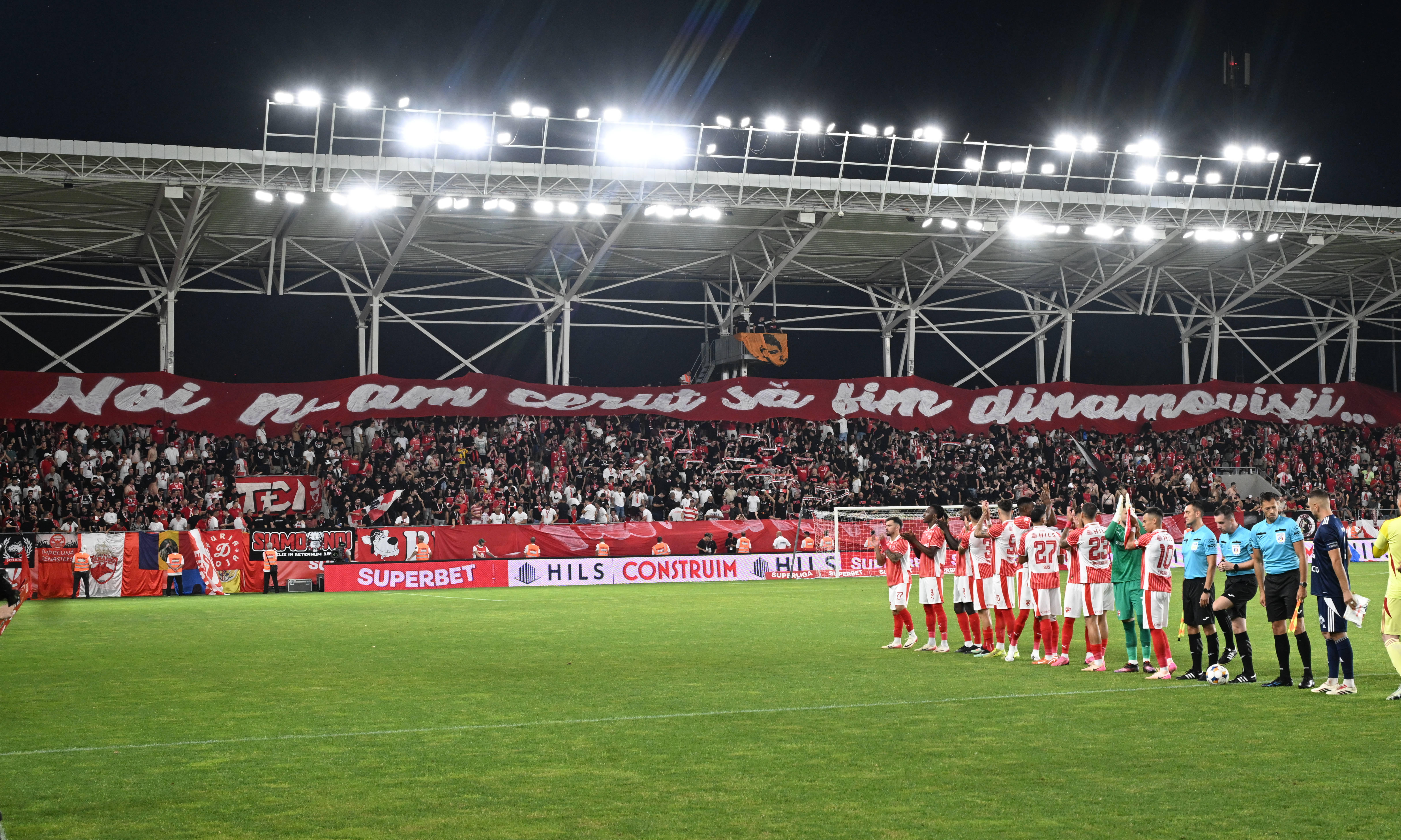 Mesajul afișat de fanii lui Dinamo la meciul cu Botoșani