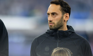 Munich, Germany. 31st May, 2025. Hakan Calhanoglu of FC Internazionale Milano looks on during the UEFA Champions League 2025 final match between Paris Saint-Germain and FC Internazionale de Milano at the Allianz Arena Credit: Iñaki Esnaola/Alamy Live News
