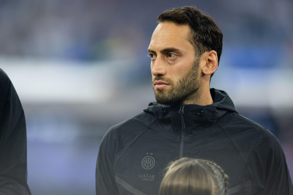 Munich, Germany. 31st May, 2025. Hakan Calhanoglu of FC Internazionale Milano looks on during the UEFA Champions League 2025 final match between Paris Saint-Germain and FC Internazionale de Milano at the Allianz Arena Credit: Iñaki Esnaola/Alamy Live News