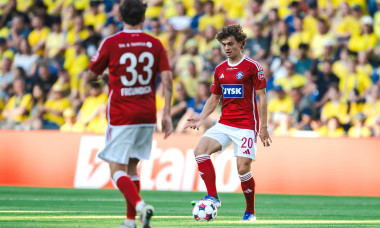 Broendby IF v Silkeborg IF, 3F Superliga football, Brondby, Denmark