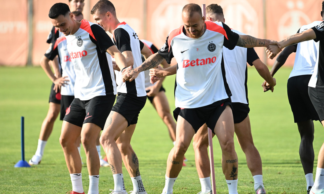 FOTBAL:ANTRENAMENT FCSB MECI KF SHKENDIJA, PRELIMINARIILE LIGII CAMPIONILOR (29.07.2025)