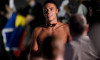 David Popovici of Romania reacts after winning the gold medal in the swimming 200m Freestyle Men Final during the 22nd World Aquatics Championships at the WAC Arena in Singapore (Singapore), July 29, 2025.