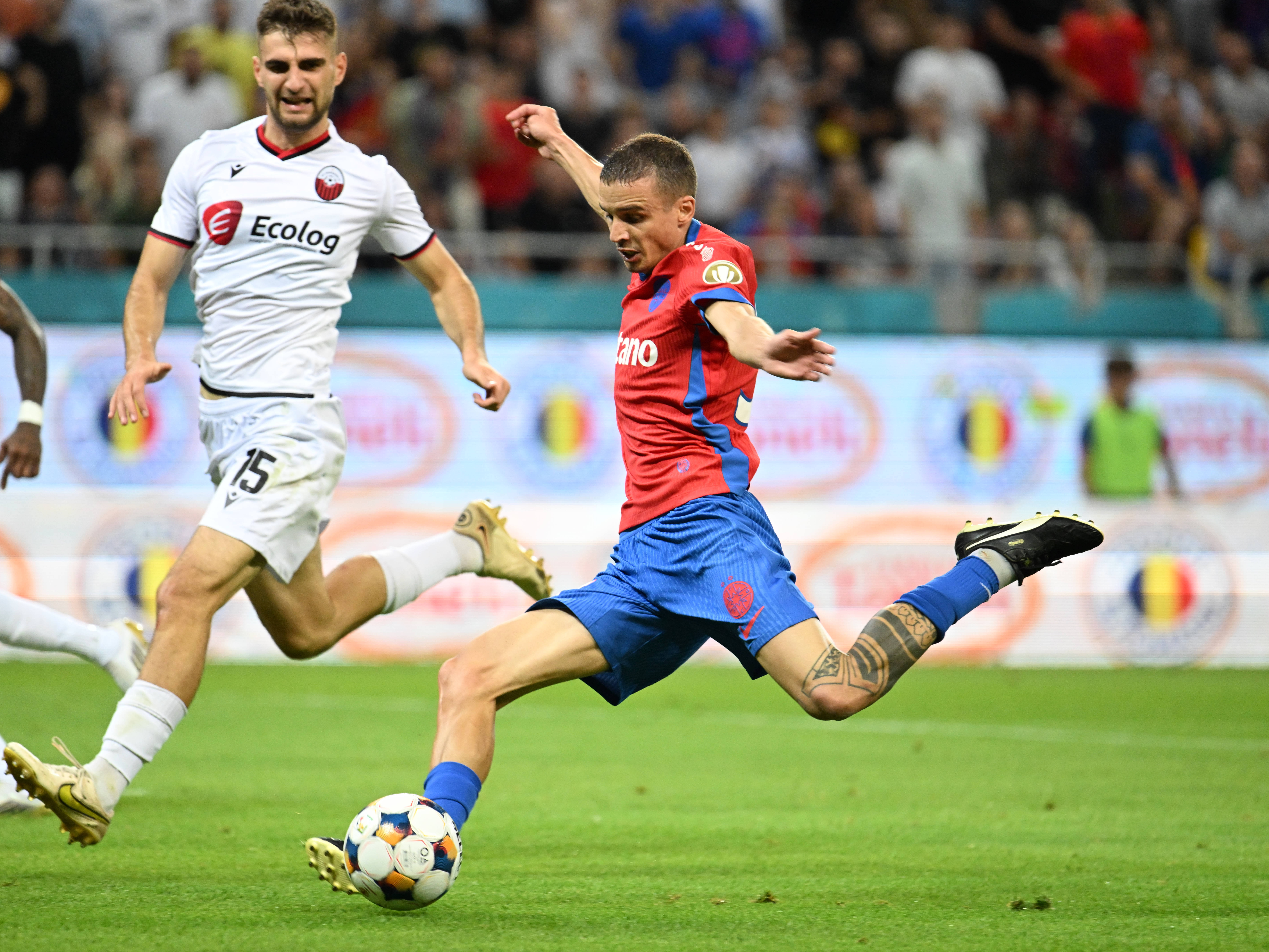 FCSB - Shkendija 1-1, ACUM! Campioana României a luat cu asalt poarta adversarilor