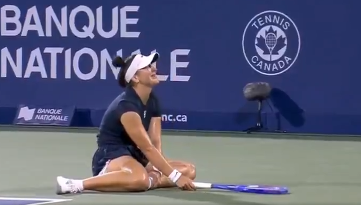 Dărâmată complet! Bianca Andreescu a început să plângă pe teren, la WTA Montreal
