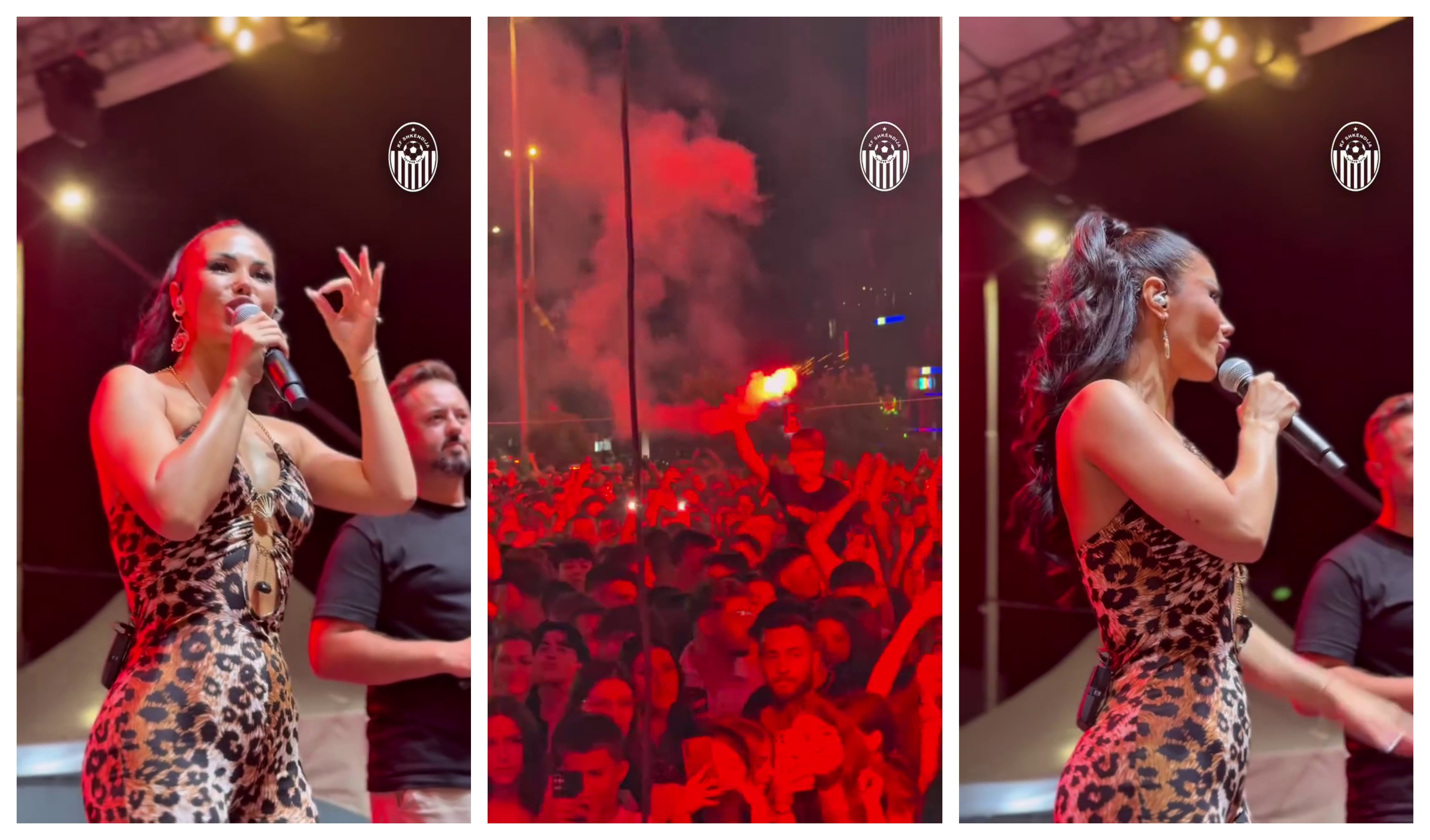 Imagini interzise fanilor FCSB. Cine e femeia celebră alături de care au petrecut jucătorii de la Shkendija în centrul orașului