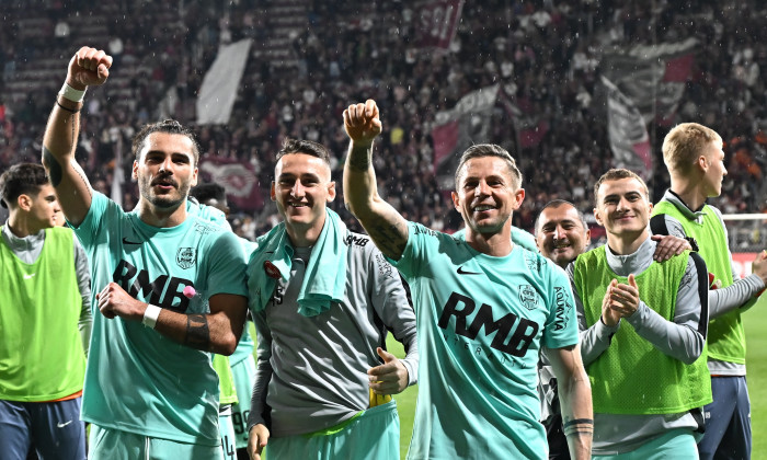 FOTBAL:RAPID BUCURESTI-CFR CLUJ, PLAY OFF SUPERLIGA SUPERBET (6.04.2024)