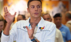 Double Gold Hero Swimmer David Popovici Back in Romania, Otopeni, Ilfov - 03 Aug 2025