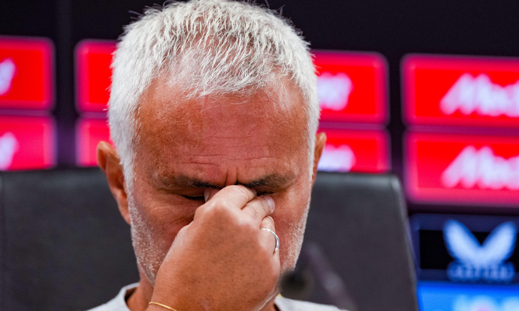 Rotterdam - Fenerbahce coach Jose Mourinho during the press conference of Fenerbahce SK in preparation of the Champions League qualification duel against Feyenoord at Stadion Feijenoord De Kuip on 5 August 2025 in Rotterdam, The Netherlands. (Box to Box P