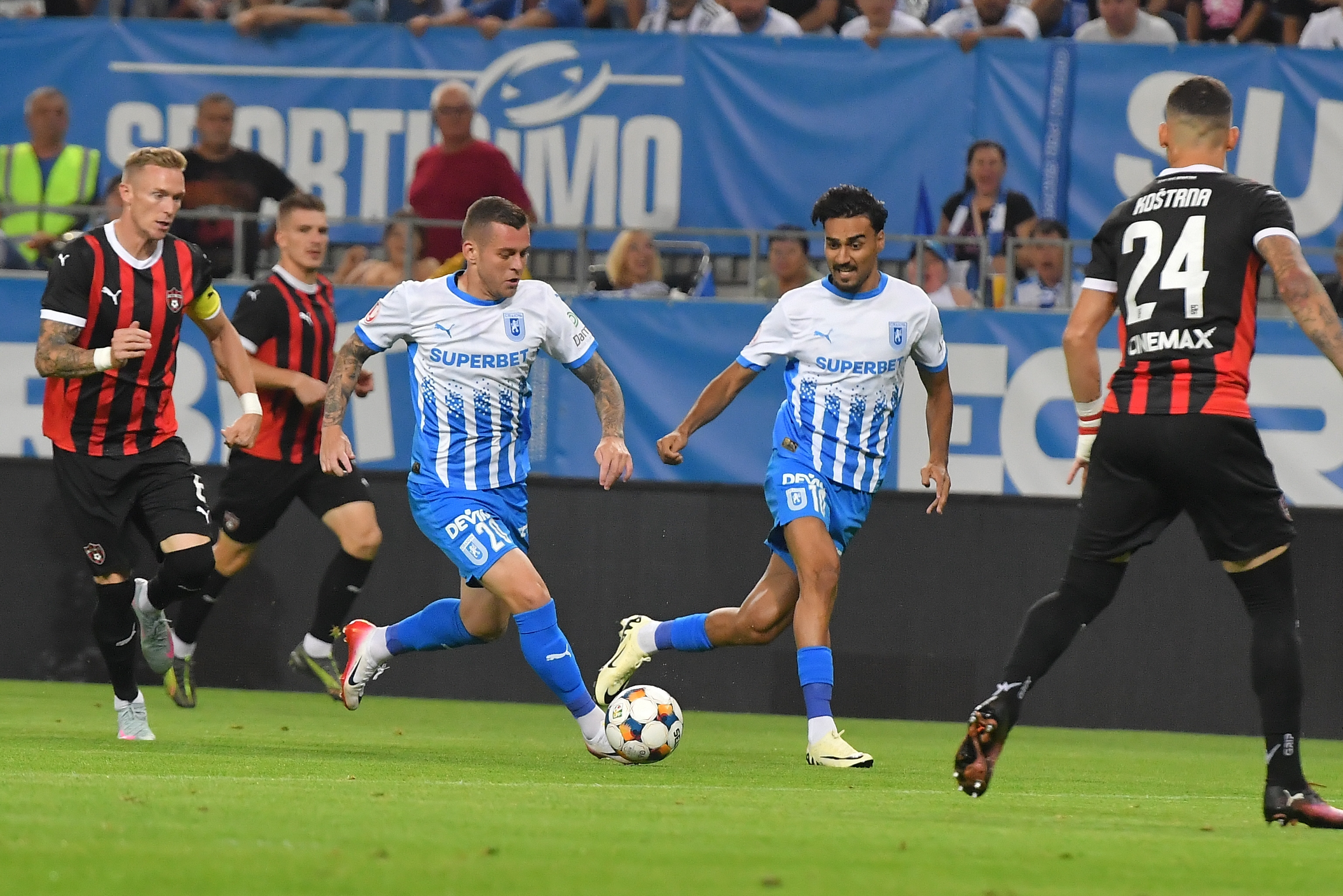 Universitatea Craiova – Spartak Trnava 2-0, ACUM, pe DGS 1. GOOOL! Oltenii au marcat două goluri în 3 minute!