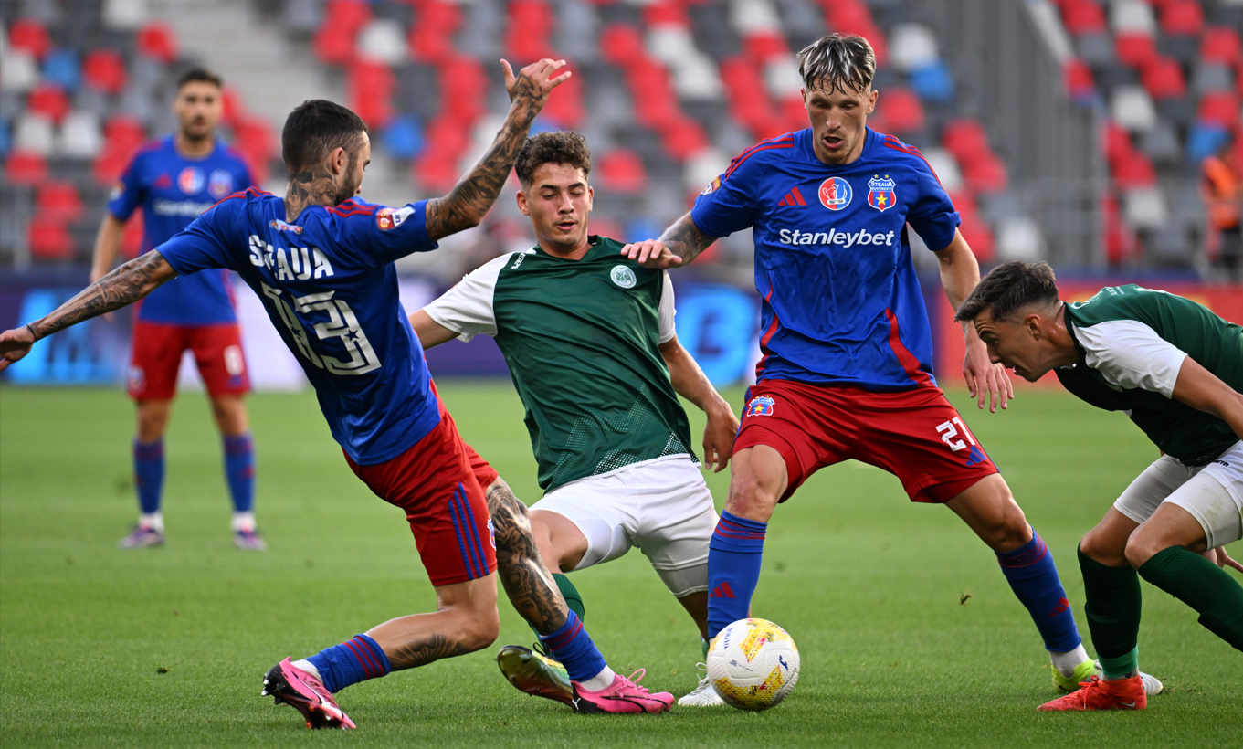 Steaua - Concordia Chiajna 4-1. ”Militarii” au urcat pe primul loc!