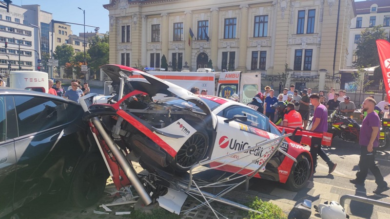 Marco Leu, la un pas de tragedie la Timișoara, în cursa de Super Rally inițiată de regretatul său tată