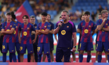 Soccer 2025: FC Barcelona 5-0 Como 1907, Sabadell, Spain - 10 Aug 2025