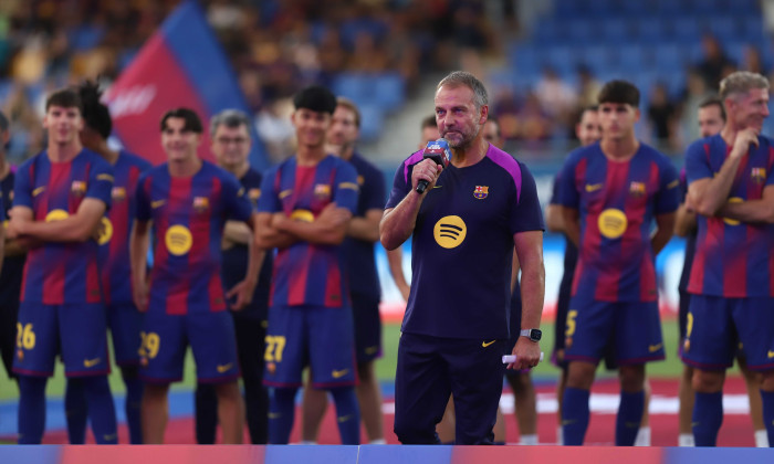 Soccer 2025: FC Barcelona 5-0 Como 1907, Sabadell, Spain - 10 Aug 2025
