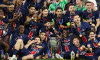 MUNICH, GERMANY - MAY 31: Fabian Ruiz of FC Paris Saint Germain, Khvicha Kvaratskheliia of FC Paris Saint Germain, Achraf Hakimi of FC Paris Saint Germain, Lucas Hernandez of FC Paris Saint Germain , Ousmane Dembele of FC Paris Saint Germain , Joao Neves