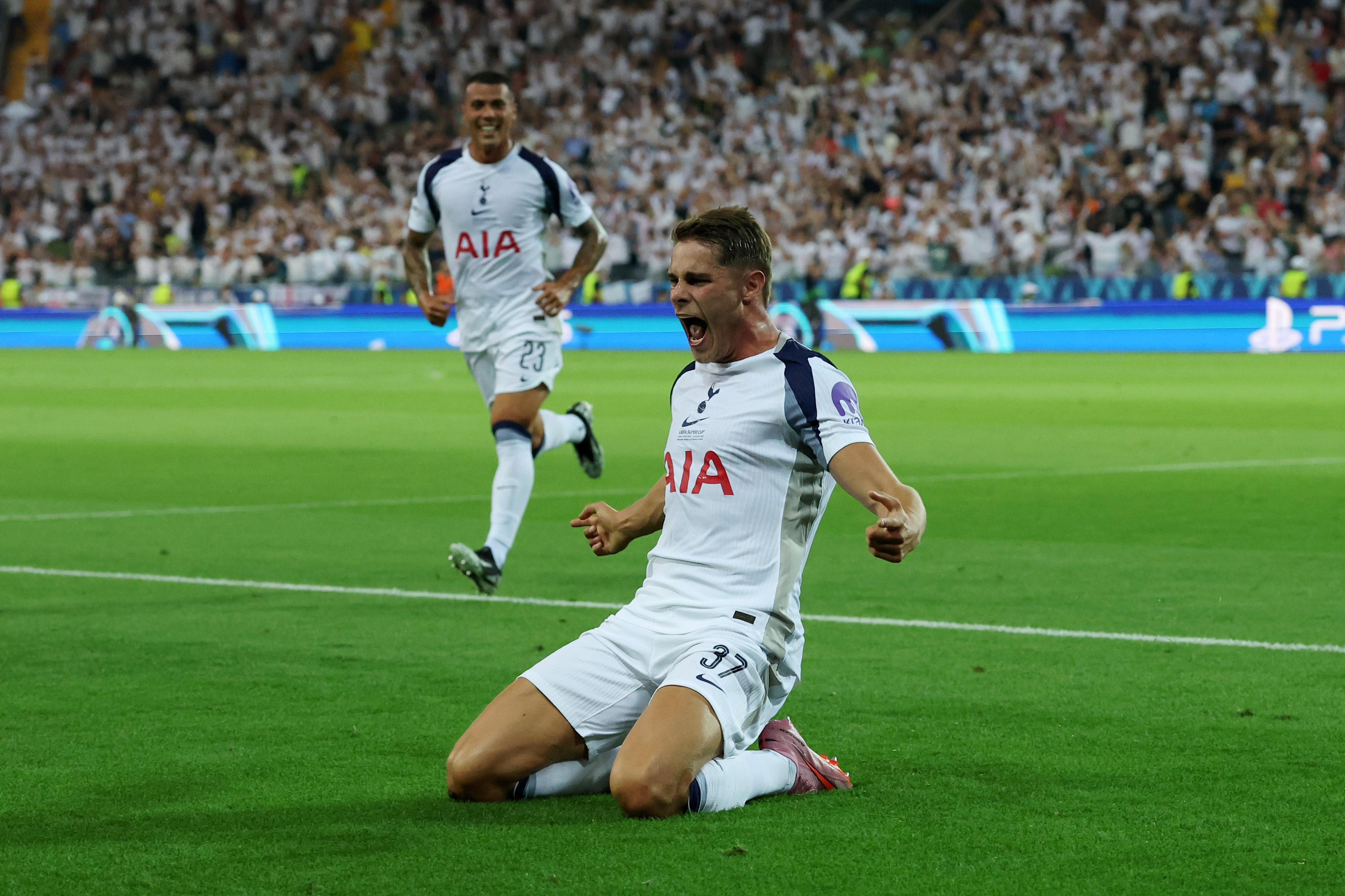 PSG - Tottenham 0-1, ACUM, Digi Sport 1, în Supercupa Europei! Golul lui Van de Ven face diferența la pauză